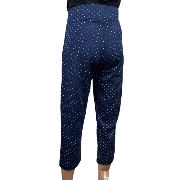 Lands' End Shore Womens Size X-Small Navy Blue Stretch Knit Capri Cropped Pants - Picture 5 of 10